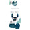 Rachael Ray 47650 Lazy Tools Blue, Teal