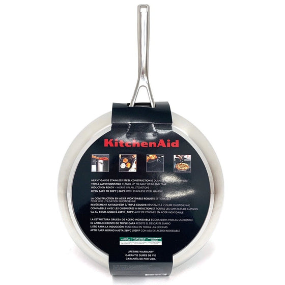 Kitchenaid 71010 12" Stainless Steel Nonstick Fry Pan