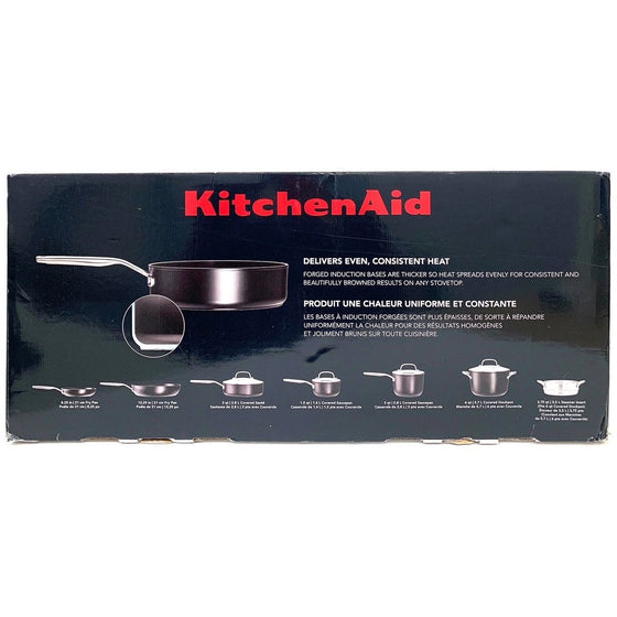 Kitchenaid 80120 Hard Anodized Induction 11 Pc Cookware Set